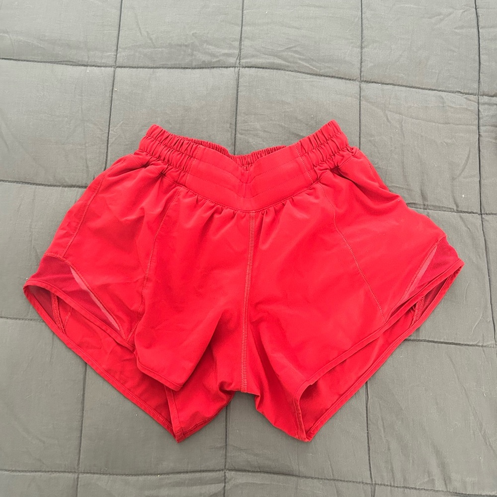 Lululemon Hotty Hot Red Shorts, Size 2